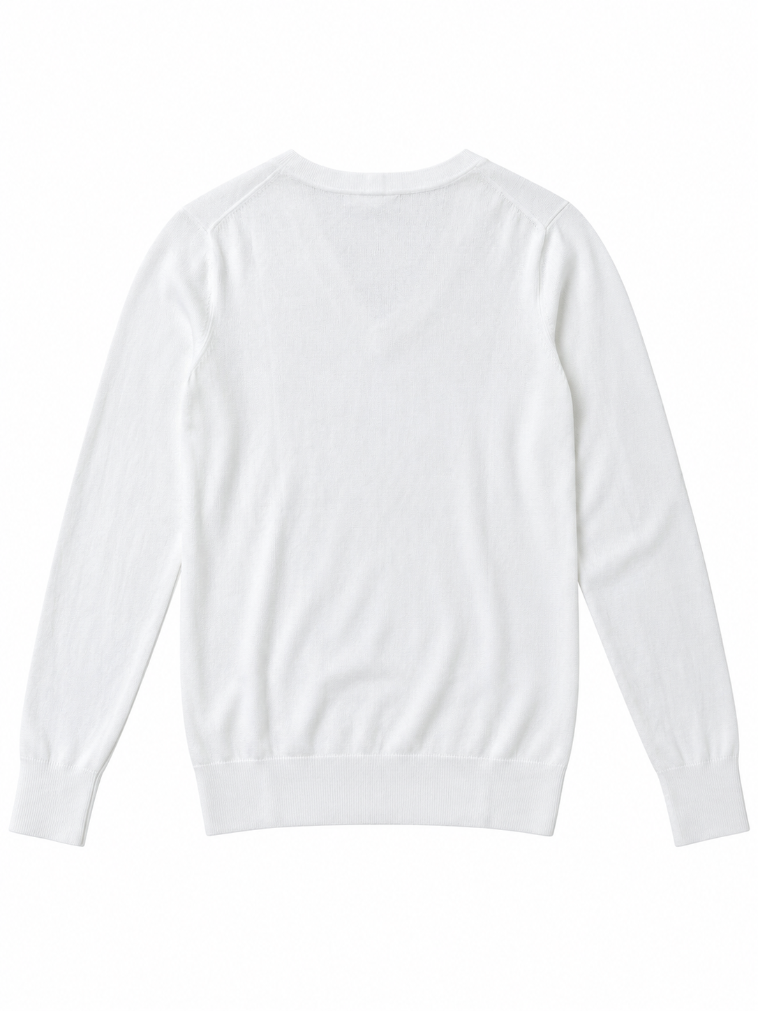 Oysho maglia bianca con scollo a V in misto viscosa