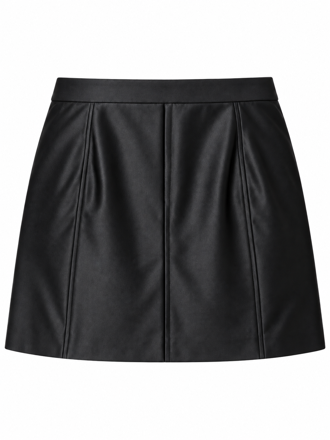 COS Gonna Mini Satinata Nera a Linea Svasata