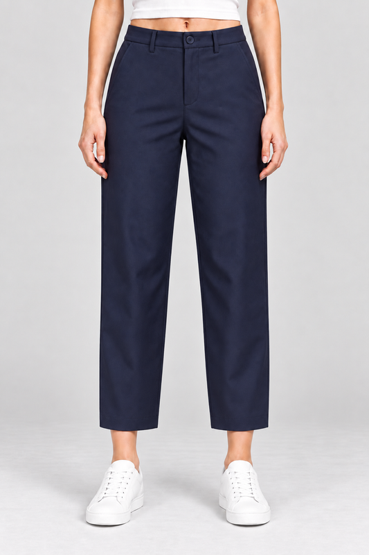 Pantaloni Oysho alla caviglia blu navy