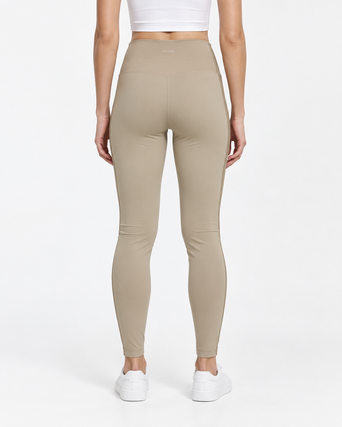 Oysho Comfortlux – Leggings a vita alta verde salvia
