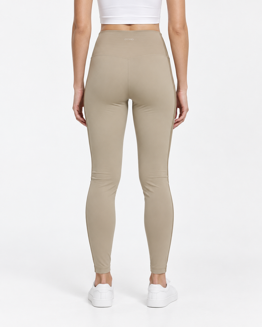 Oysho Comfortlux – Leggings a vita alta verde salvia