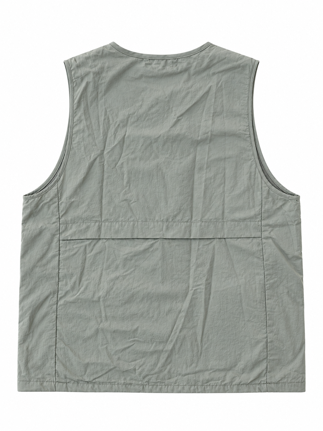 Oysho gilet multitasche verde salvia con zip