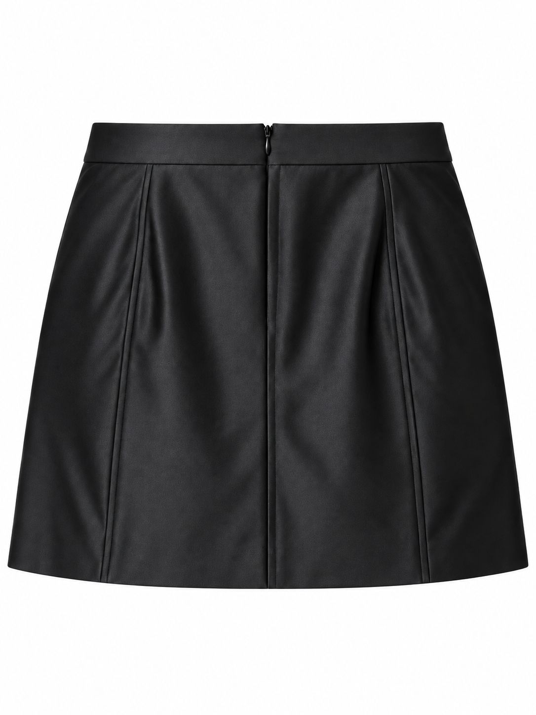 COS Gonna Mini Satinata Nera a Linea Svasata